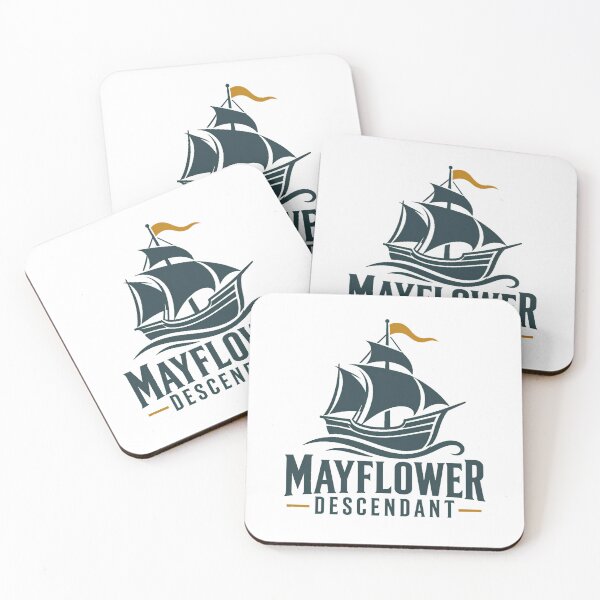Item preview, Mayflower Descendant Vintage Ship Art Heritage Pride designed and sold by nortowelcomics.