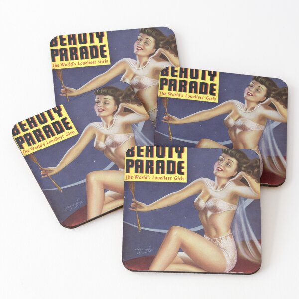 Item preview, Beauty Parade 1950s Women Vintage Magazine Cover Fan Art Original Custom Vintage Movie Poster Wall Art Tee Design designed and sold by Cool Robot Bro..