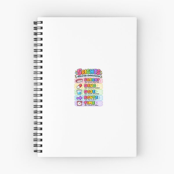 Item preview, 5 Rights Drawn Study Aid Nursing Student Sticker designed and sold by isokinetic.