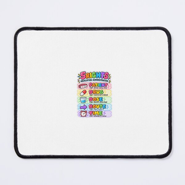 Item preview, 5 Rights Drawn Study Aid Nursing Student Sticker designed and sold by isokinetic.
