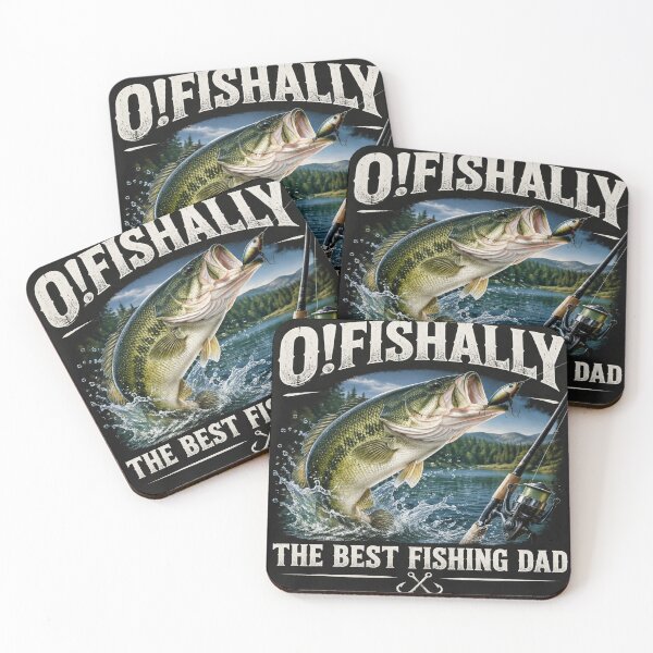 Item preview, O!FISHALLY THE BEST FISHING DAD designed and sold by cameleon style.