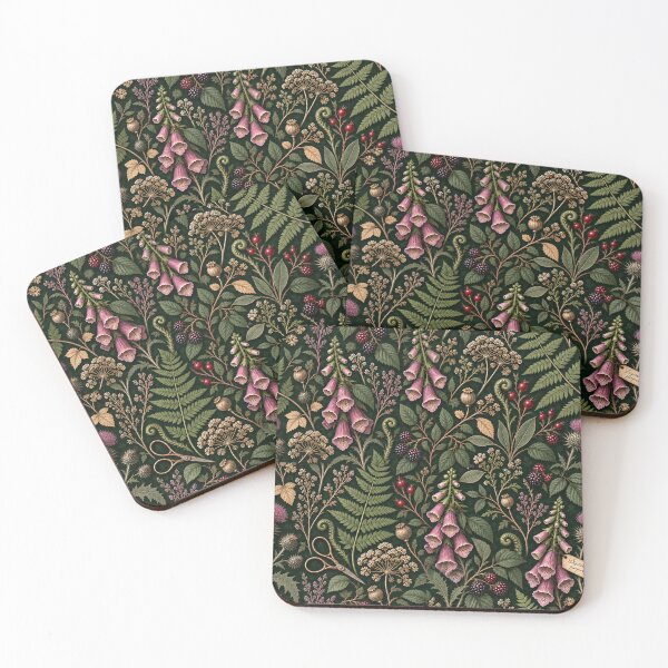 Item preview, Dark Academia - Midnight Herbarium with Foxglove and Fern designed and sold by Lichtisign.