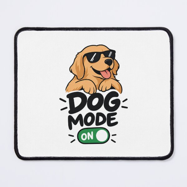 Item preview, Dog Mode On Cool Golden Retriever - Funny Sunglasses Quote Art designed and sold by VYBEHAUS.