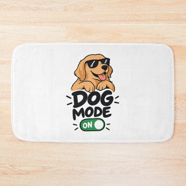Item preview, Dog Mode On Cool Golden Retriever - Funny Sunglasses Quote Art designed and sold by VYBEHAUS.