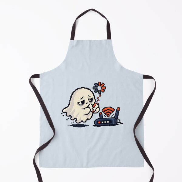 Item preview, Ghost Hijacking WiFi | Pixel Art Haunted Internet Humor designed and sold by MrDev.