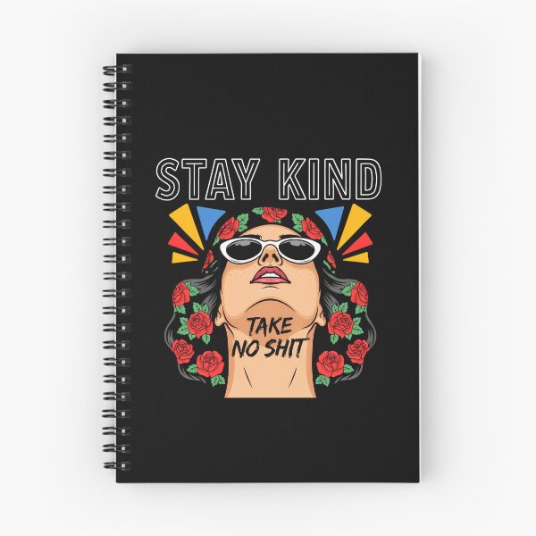 Item preview, Stay Kind Take No Shit Pop Art Retro Woman designed and sold by Enea Kelo.