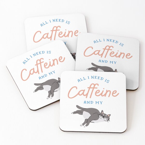 Item preview, All I Need Is Caffeine and My Cat designed and sold by MiaBellaGirl.
