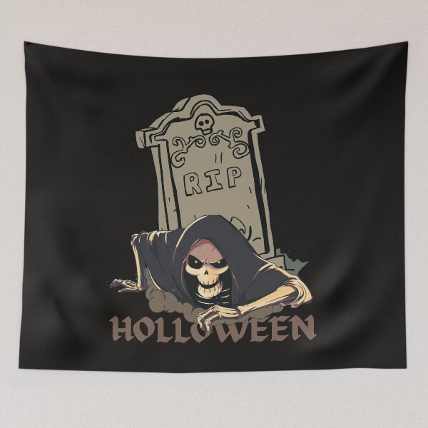 Item preview, Spooky Skeleton Rising From Grave Halloween Design designed and sold by bozet.