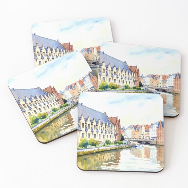 Item preview, Urban canal in the city of Ghent designed and sold by Nifashedji.