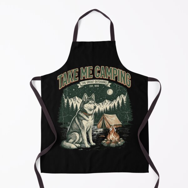 Item preview, Take Me Camping Funny Camping Dog designed and sold by bluel_evin.