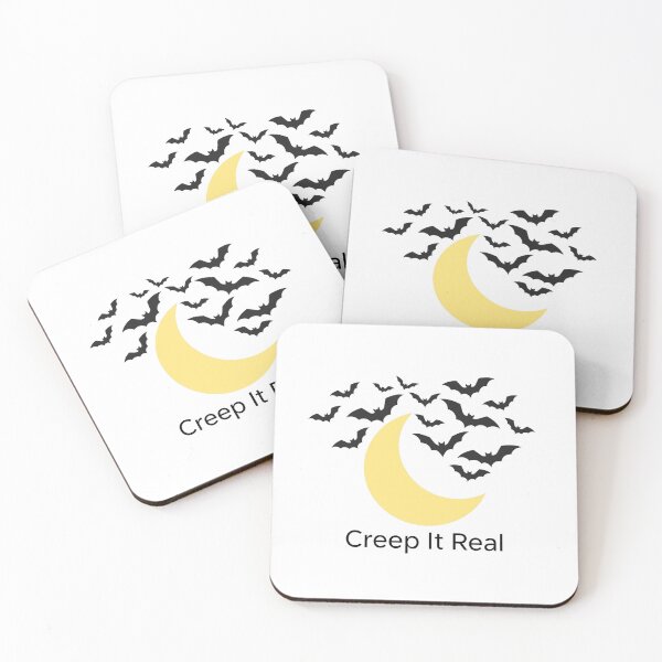 Item preview, Creep It Real - Minimalist Bats Crescent Moon designed and sold by Dlvznbm.