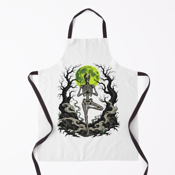 Item preview, Yoga Skeleton Tree Pose Gothic Halloween Lover designed and sold by nortowelcomics.