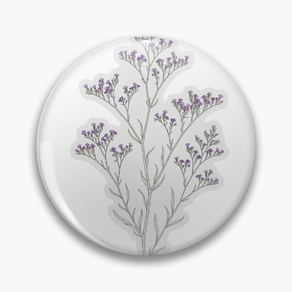 Item preview, Purple Statice Sticker | Statice Die Cut Sticker | Sea Lavender Laptop Sticker | Fine Line Botanical Decal designed and sold by FineLineBotanical .