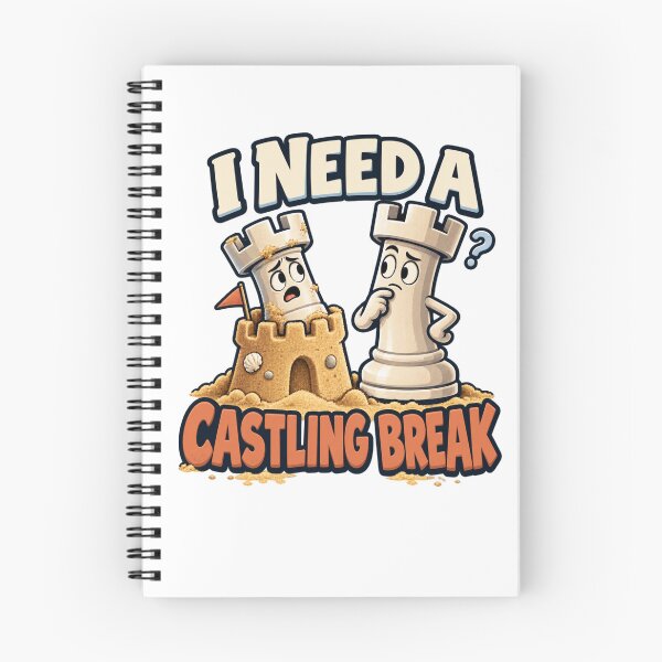 Item preview, I Need a Castling Break - Funny Chess Rooks designed and sold by Good Mood Foundry.