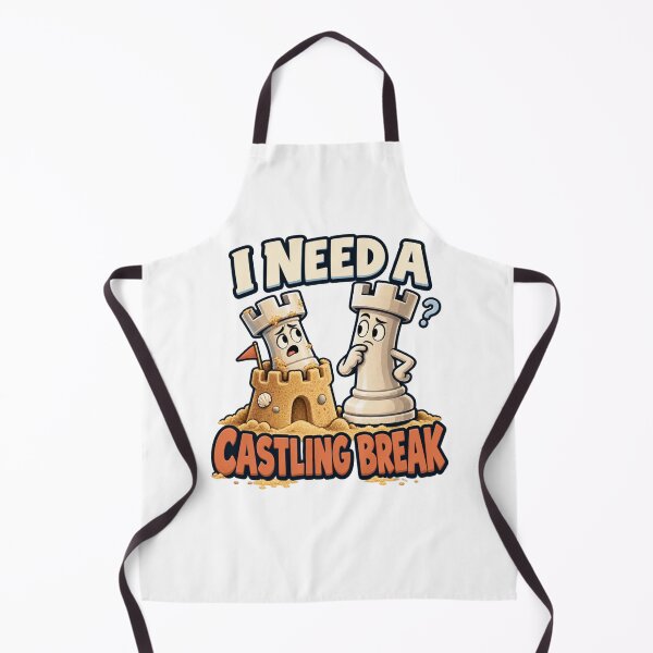 Item preview, I Need a Castling Break - Funny Chess Rooks designed and sold by Good Mood Foundry.