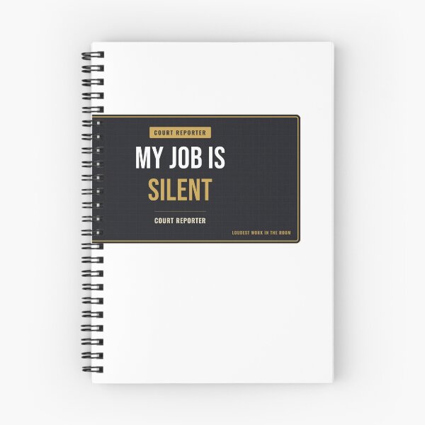 Item preview, My Job Is Silent Court Reporter designed and sold by SlowMadeShelf.