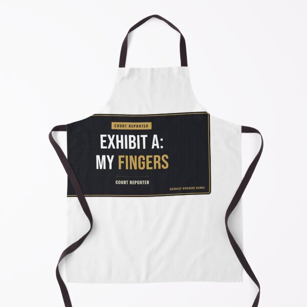 Item preview, Exhibit A: My Fingers Court Reporter designed and sold by SlowMadeShelf.