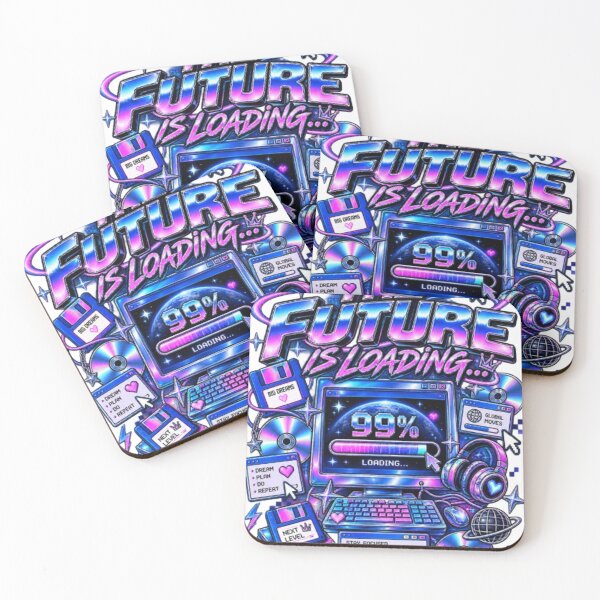 Item preview, The Future Is Loading Y2K Computer 99 Percent Cybercore designed and sold by EssentialsWear.