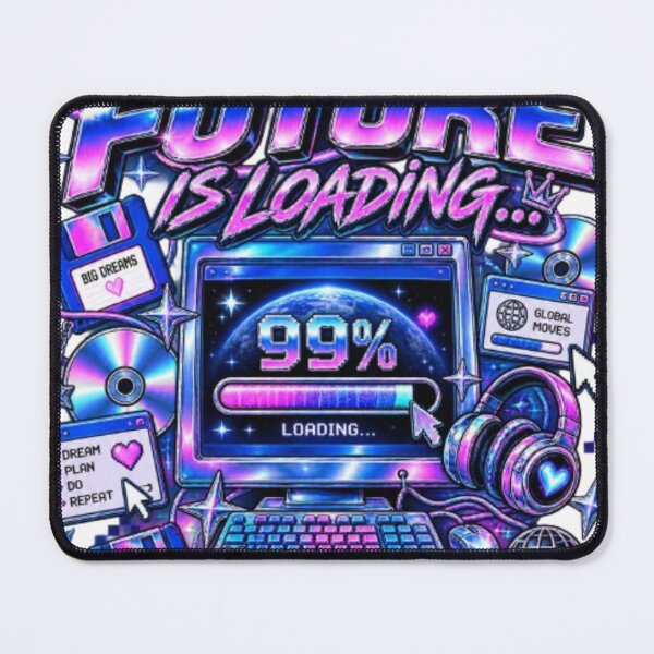 Item preview, The Future Is Loading Y2K Computer 99 Percent Cybercore designed and sold by EssentialsWear.