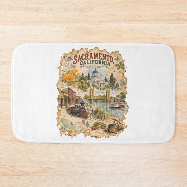 Item preview, Sacramento California Traveler’s Field Notes – Vintage Travel Journal designed and sold by Russell Thorne.