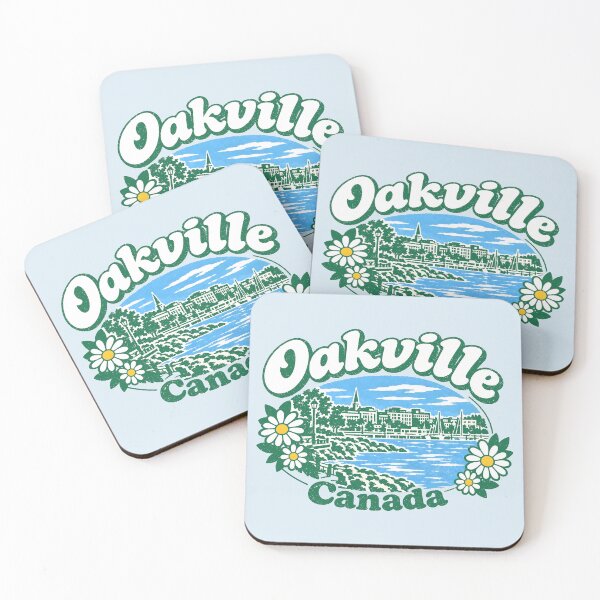 Item preview, Oakville Ontario Canada Retro Pretty City designed and sold by HowToCanadian.
