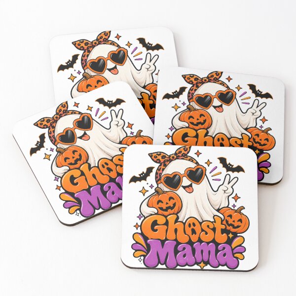 Item preview, Ghost Mama Halloween Retro Sunglasses Funny Ghost Design designed and sold by CreativeNest Prints.