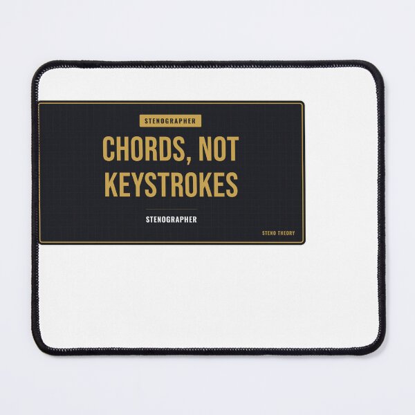 Item preview, Chords, Not Keystrokes Court Reporter designed and sold by SlowMadeShelf.