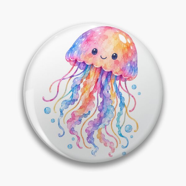 Item preview, Watercolor Jellyfish designed and sold by trendspatterns.