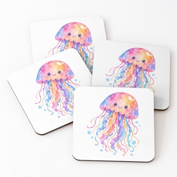 Item preview, Watercolor Jellyfish designed and sold by trendspatterns.