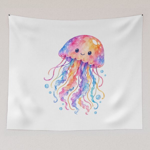 Item preview, Watercolor Jellyfish designed and sold by trendspatterns.