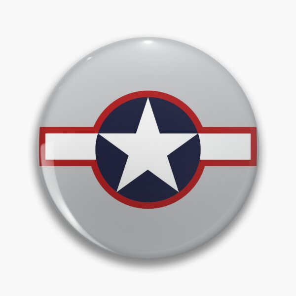 Item preview, 1943 U.S. Army Air Forces Star and Bars Roundel with Red Border | WWII American Aircraft Insignia | Historic Military Aviation Emblem | B designed and sold by VoglR.