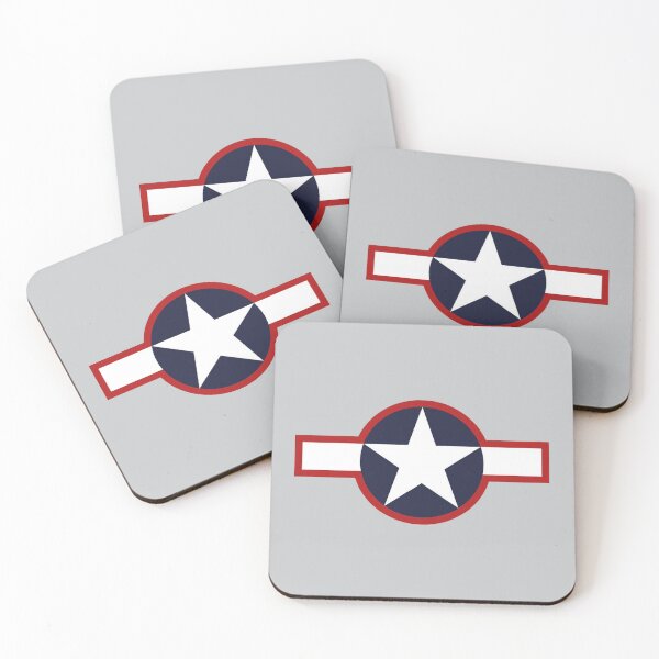 Item preview, 1943 U.S. Army Air Forces Star and Bars Roundel with Red Border | WWII American Aircraft Insignia | Historic Military Aviation Emblem | B designed and sold by VoglR.