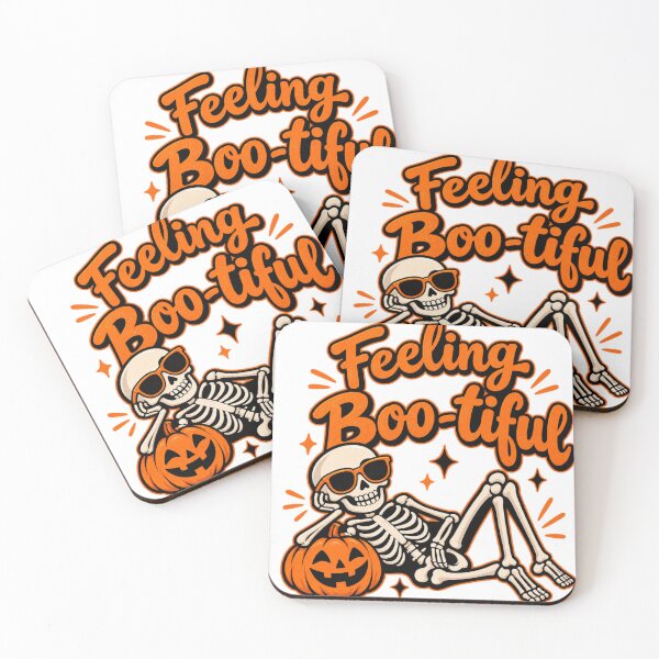 Item preview, Feeling Boo-tiful Skeleton Pumpkin Halloween Tee, 100% Cotton Graphic Shirt designed and sold by sfyn-na.