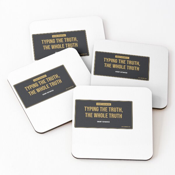 Item preview, Typing The Truth, The Whole Truth Court Reporter designed and sold by SlowMadeShelf.