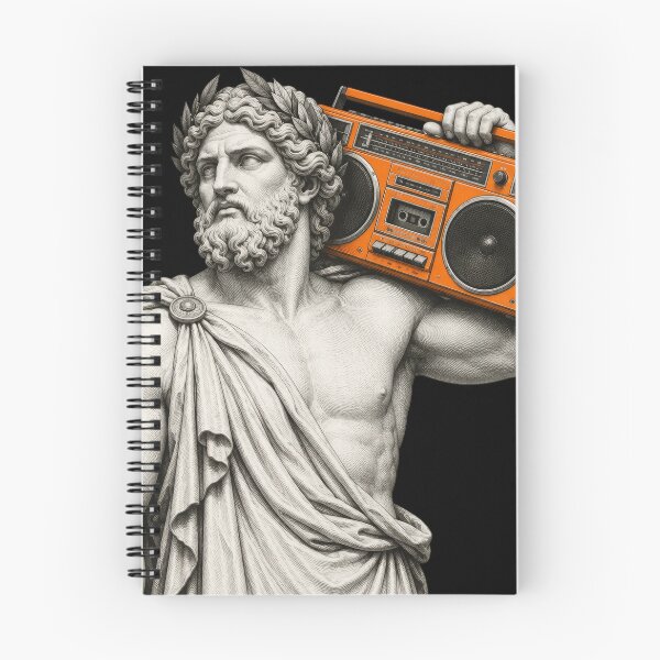 Item preview, Greek God with Boombox designed and sold by Motel Mirage.