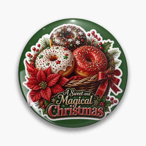 Item preview, A Sweet and Magical Christmas Holiday Donuts designed and sold by MargaretPolanco.