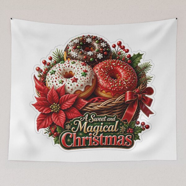 Item preview, A Sweet and Magical Christmas Holiday Donuts designed and sold by MargaretPolanco.