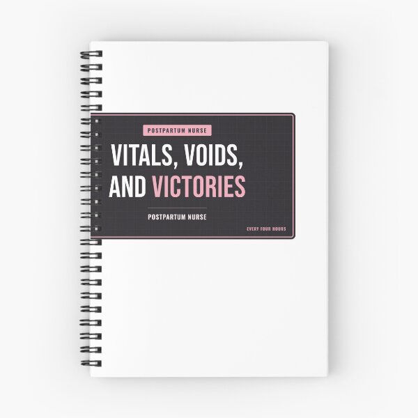 Item preview, Vitals, Voids, And Victories Postpartum Nurse designed and sold by SlowMadeShelf.
