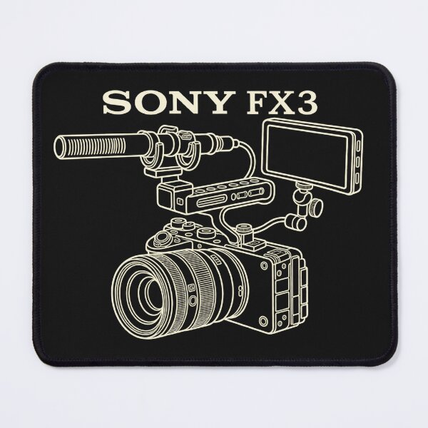 Item preview, Sony FX3 Cinema Camera Line Art designed and sold by sundburgdesign.