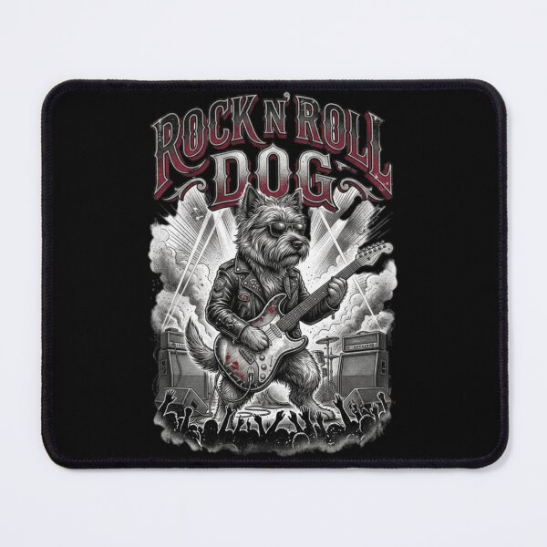 Item preview, Rock N Roll Funny Guitar Dog designed and sold by FurRealStudioCo.