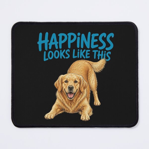 Item preview, Happiness Looks Like This Golden Retriever designed and sold by AdicretorDesign.