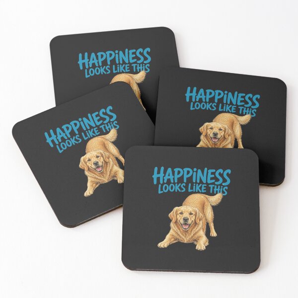 Item preview, Happiness Looks Like This Golden Retriever designed and sold by AdicretorDesign.