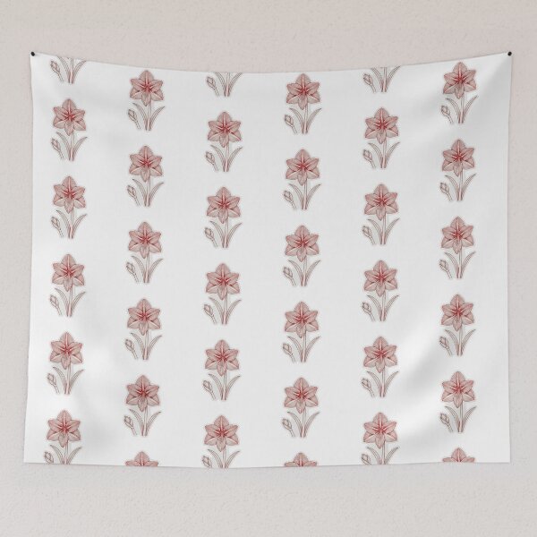 Item preview, Red Amaryllis Sticker | Amaryllis Die Cut Sticker | Fine Line Botanical Decal | Red Flower Laptop Sticker designed and sold by FineLineBotanical .