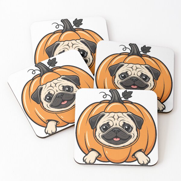 Item preview, Pug in Pumpkin Costume Shirt — Funny Halloween Dog Tee designed and sold by unthinkabletees.