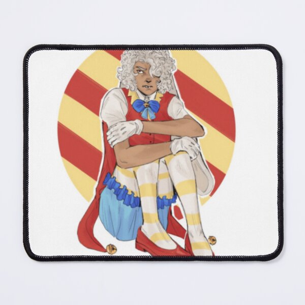 Item preview, Sitting Jester Character Curly White Hair Vintage Circus designed and sold by EnidHolmes.