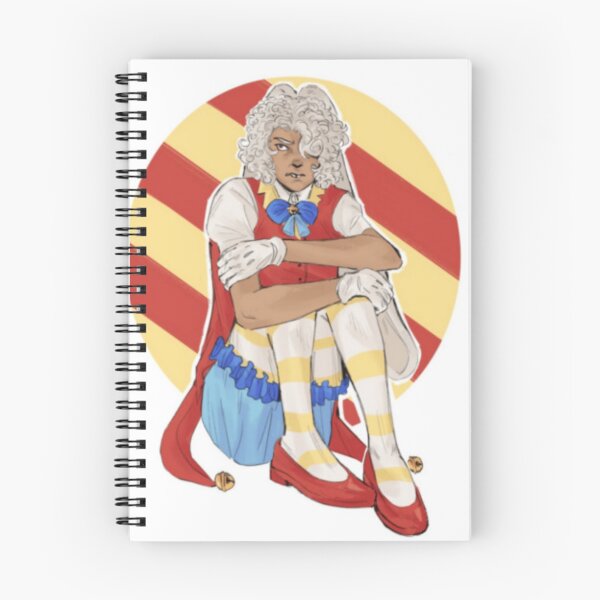 Item preview, Sitting Jester Character Curly White Hair Vintage Circus designed and sold by EnidHolmes.