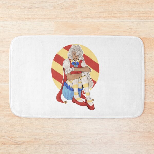 Item preview, Sitting Jester Character Curly White Hair Vintage Circus designed and sold by EnidHolmes.