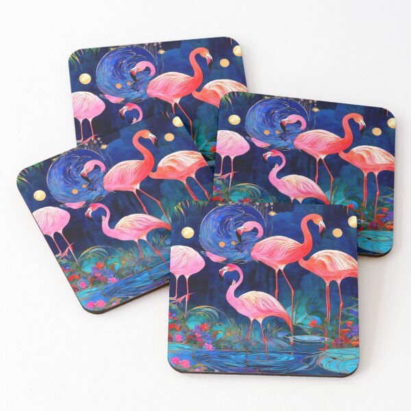 Item preview, Pink Flamingos In the Garden  designed and sold by TheDarkWardrobe.