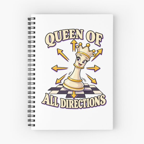 Item preview, Queen of All Directions - Chess Queen Design designed and sold by Good Mood Foundry.