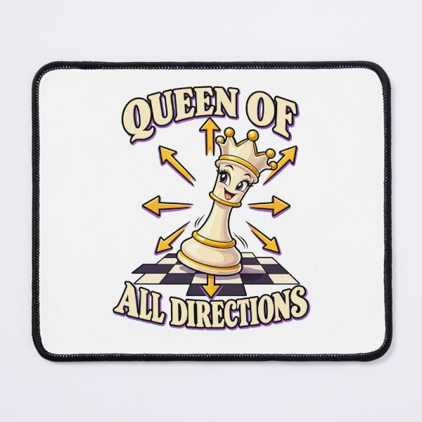 Item preview, Queen of All Directions - Chess Queen Design designed and sold by Good Mood Foundry.